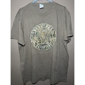 Realtree T-Shirt Men's Large Graphic Tee Brown Short Sleeve New